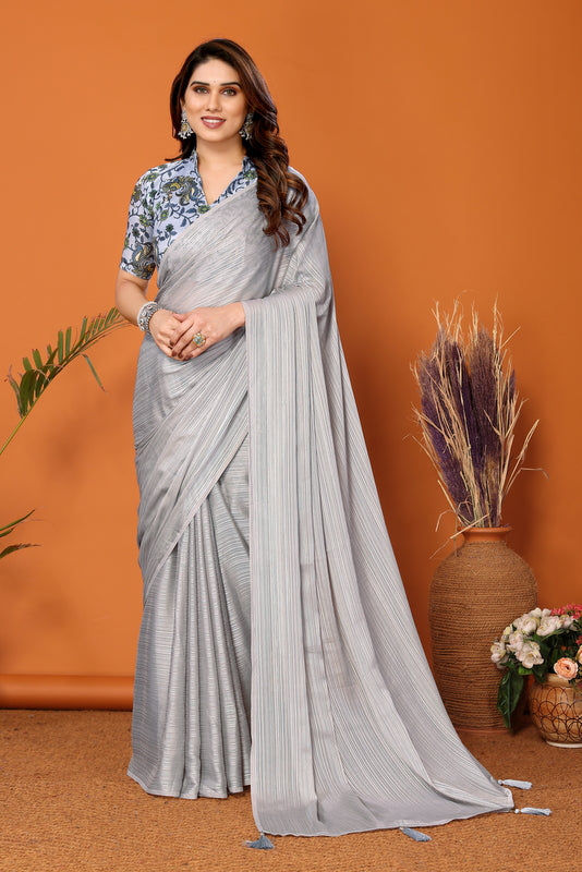 Polyester Zari Casual Wear