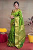 Light Green Woven Silk Blend Saree