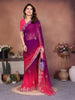 Magenta Georgette Embroidered Saree