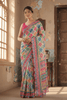 Multi Color Printed Georgette Saree