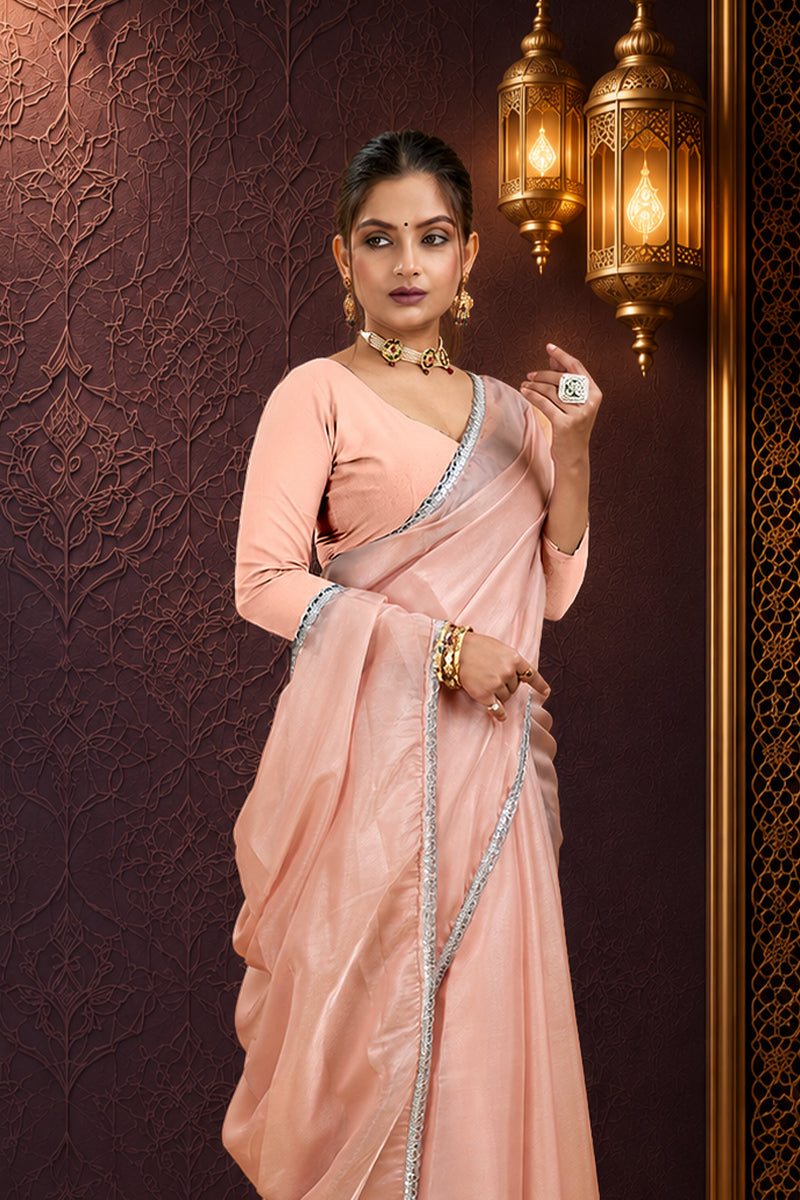 Baby Pink Saree