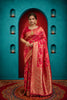Pink Pure Banarasi Khadi Silk Saree