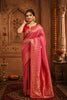 Pink Pure Soft Khadi Silk Saree