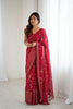 Pink Foil Printed Gharchola Georgette Saree