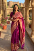 Purple Banarasi Silk Saree