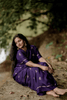 Purple Khadi Silk Saree