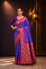 Purple Two-Tone Banarasi Handloom Silk Saree