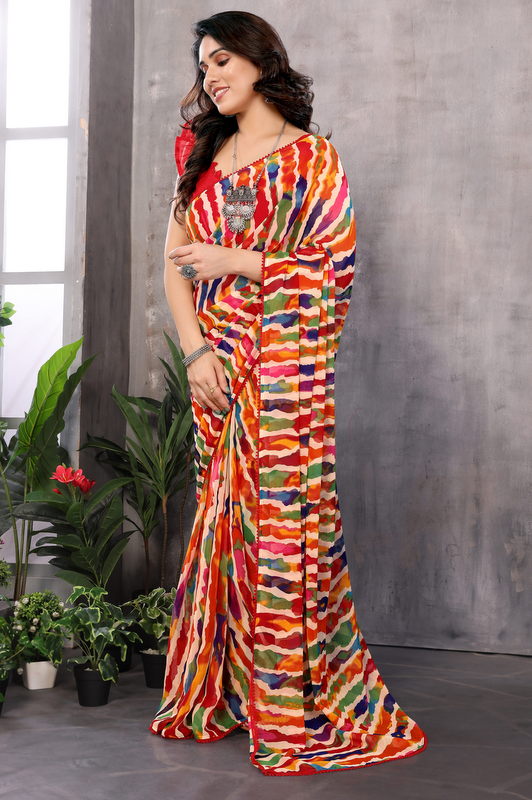 Georgette Ready To Wear Saree