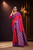 Pink Tone Banarasi Handloom Silk Saree