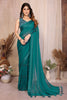 Rama Plain Georgette Saree