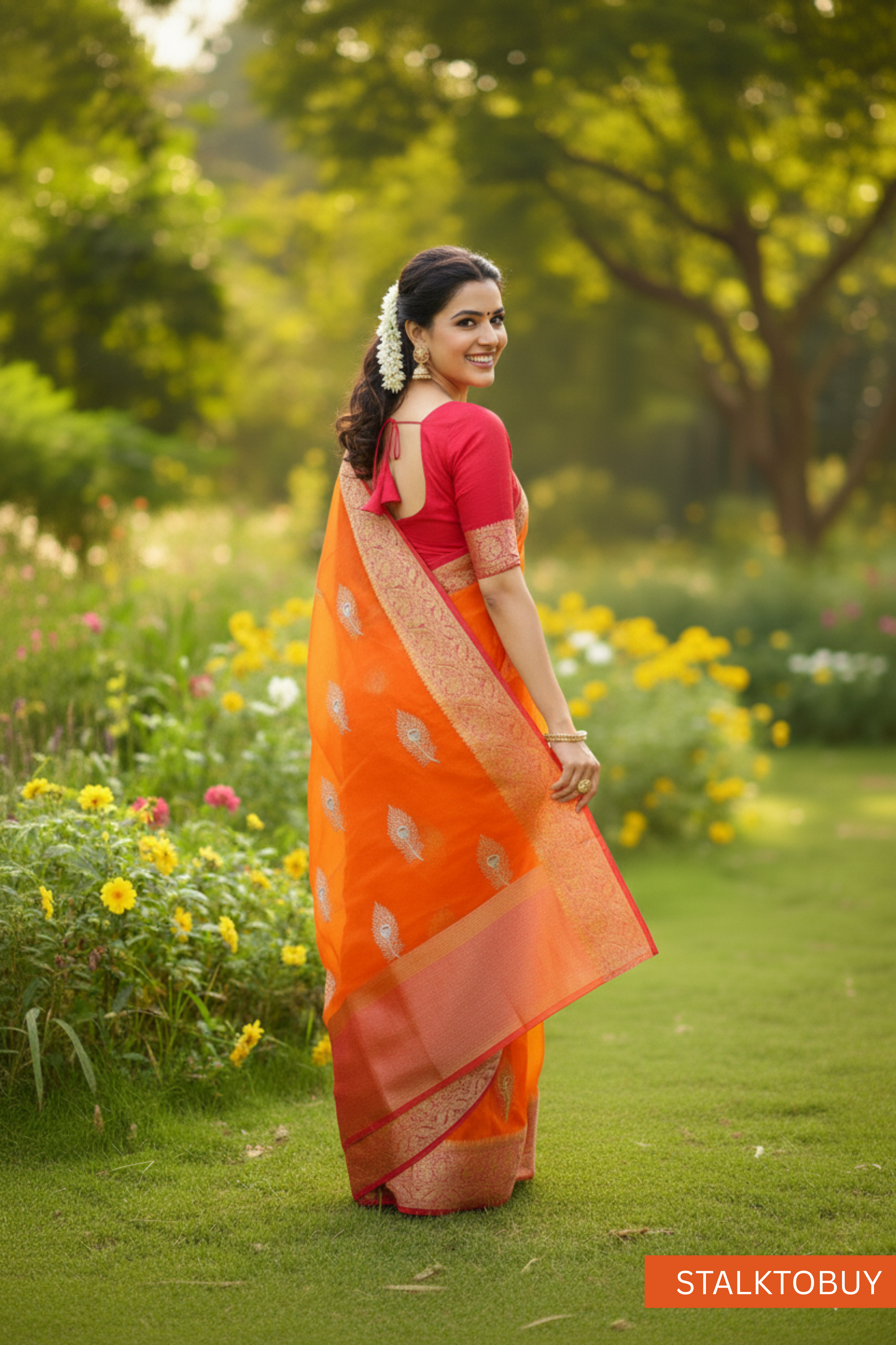 Organza Soft Jacquard Kanjivaram Saree