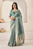 Sage Green Linen Cotton Saree