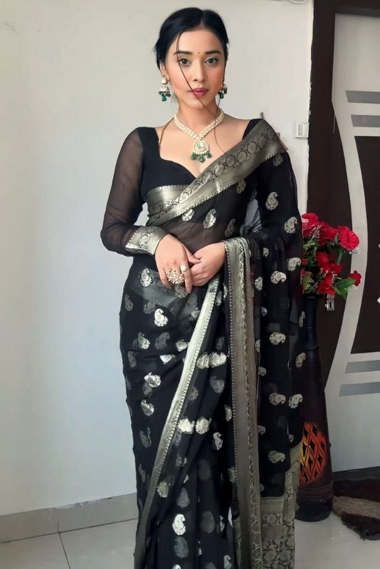 Lichi Silk Ready To Wear saree