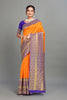 Orange Woven Banarasi Silk Saree