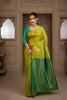 Neon Green Handloom Woven Banarasi Silk Saree