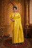 Yellow Pure Soft Khadi Silk Saree