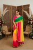 Yellow Toned Georgette Saree