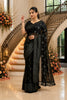Black Foil Printed Soft Georgette Saree