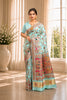 Mint Minakari Banarasi Saree