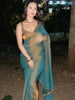 Blue Jimmy Choo Silk Saree