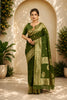 Green Soft Cotton Silk Saree