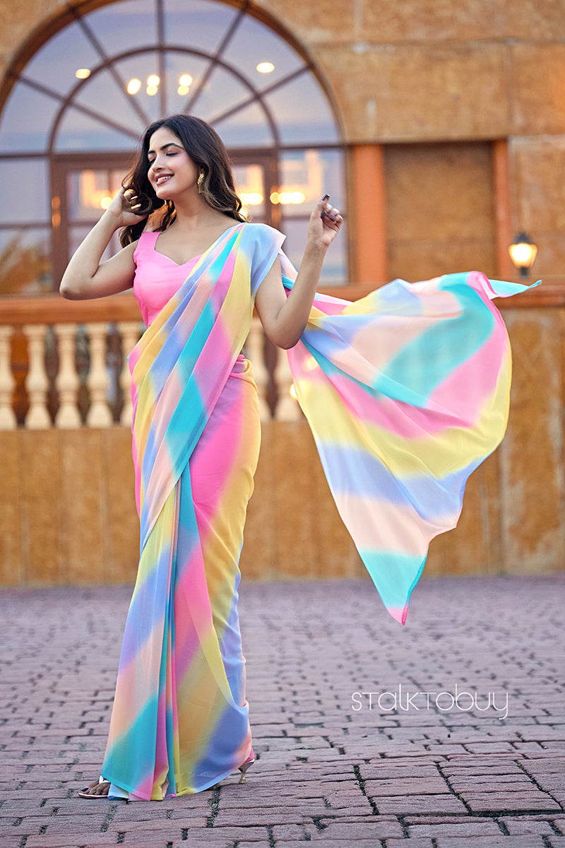 SAMANDAR LEHERIYA SAREE