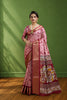 Pink Soft Dola Cotton Gharchola  Printed Saree