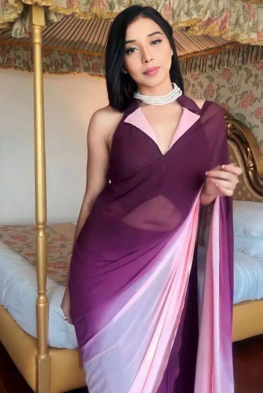 Georgette Ready To Wear saree