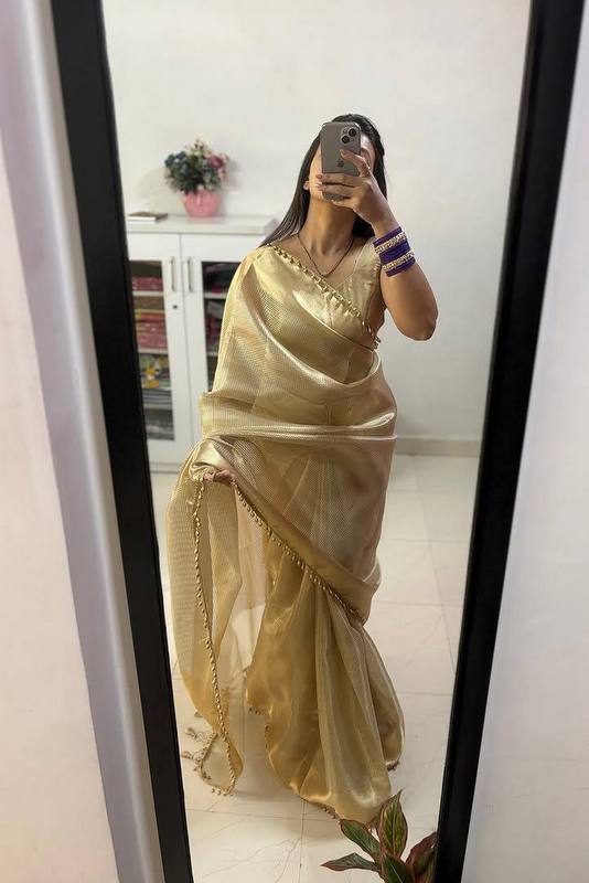 Banarasi Handloom Tissue Silk Saree