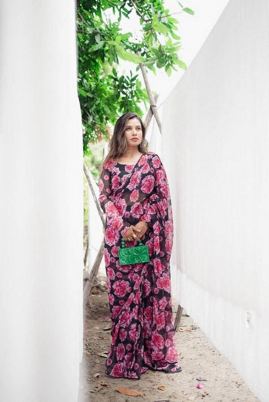 Georgette Ready To Wear saree