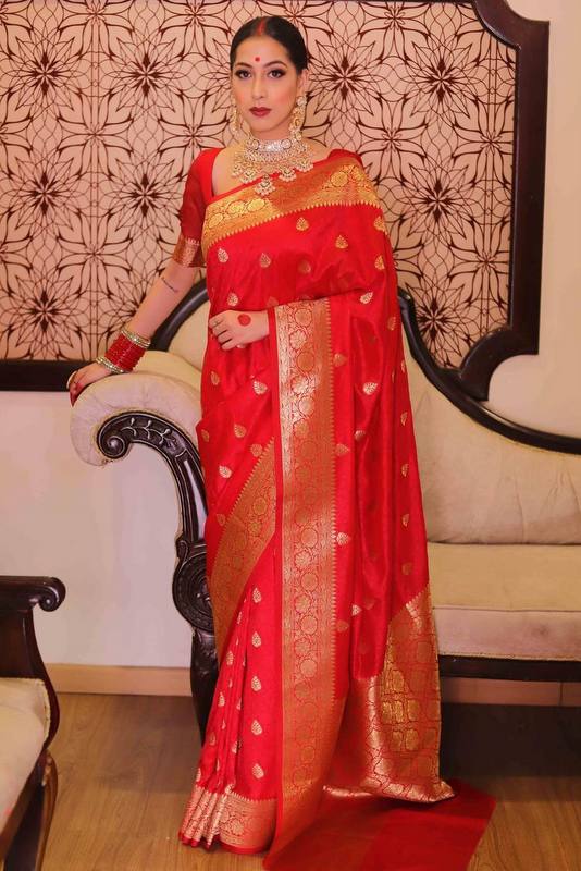 Soft Lichi Silk Saree