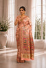 Peach Minakari Banarasi Saree