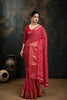 Pink Bandhani Print Soft Dola Cotton Gharchola Saree